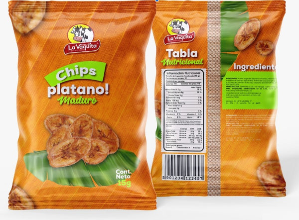 DOCENA PLATANO MADURO X 28 GRS